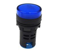 RELAND SUN Indicateur d'alimentation LED de 22 mm - Vert, jaune, rouge, bleu, blanc AD16-22D/S (48 V, bleu)