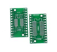 Reland Sun Lot de 10 adaptateurs SMD vers DIP pour carte PCB SOP8 SOP10 SOP14 SOP16 SOP20 SOP24 SOP28 0402/0603/0805 SMT SOT89/SOT223 TQFP100 QFN32 QFN44/Carte adaptateur 48. (SOP24)