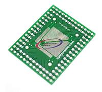 Reland Sun Lot de 10 adaptateurs SMD vers DIP pour carte PCB SOP8 SOP10 SOP14 SOP16 SOP20 SOP24 SOP28 0402/0603/0805 SMT SOT89/SOT223 TQFP100 QFN32 QFN44/Carte adaptateur 48. (TQFP100)