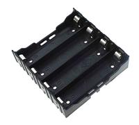 Reland Sun Lot de 5 boîtes de rangement 18650, 1 x 2 x 3 x 4 x 18650, 1 x 2 x 3 x 4 emplacements pour piles avec câble ou broche ou connecteur CC (18650-X4-broches)