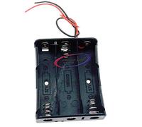 Reland Sun Lot de 5 boîtes de rangement 18650, 1 x 2 x 3 x 4 x 18650, 1 x 2 x 3 x 4 x 18650 pour piles avec câble ou connecteur CC (18650-X3)