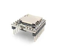 Reland Sun Lot de 5 Mini lecteurs MP3 YX5200 DFPlayer MP3 Carte de décodage Vocal Carte TF U-Disk IO/Port série/AD