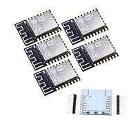 Reland Sun Lot de 5 modules Wi-FI série ESP-12F ESP12F ESP-8266 (Mise à Niveau ESP-12) + Extension de Plaque