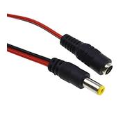 Reland Sun Lot de 5 paires de câbles d'alimentation CC 150 mm, 5,5 mm x 2,1 mm, prises 12 V 5 A mâles et femelles