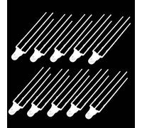 RELAND SUN Lot de 50 ampoules LED F3 de 3 mm bicolores pour feux de brouillard - Diode électroluminescente (anode commune, rouge et jaune)