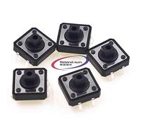 Reland Sun Lot de 50 capuchons de bouton tactile carrés pour interrupteur à clé B3F-4055 12 x 12 x 7,3 mm (50 interrupteurs 12 x 12 x 7,3 mm)
