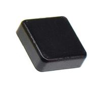 Reland Sun Lot de 50 capuchons de bouton tactile carrés pour interrupteurs à clé B3F-4055 12 x 12 x 7,3 mm (50 pièces) Noir
