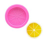 Reland Sun Lot de moules en silicone en forme de tranche de citron et de fruits oranges pour la fabrication de fondants, de bonbons et de chocolats