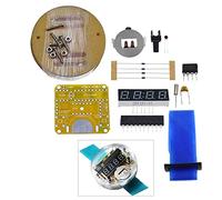 Reland Sun Montre-bracelet électronique à LED transparente avec kit de soudure et tube rouge