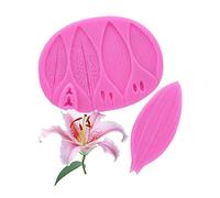 RELAND SUN Moule en silicone en forme de fleur de lys pour fondant et pâte à sucre (B)