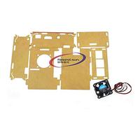 Reland Sun Raspberry Pi 3 4 Boîtier d'assemblage en acrylique (RPI3 coque + ventilateur)