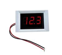 Reland Sun XH-B122 Voltmètre CC intégré haute précision 2 fils Affichage numérique de la tension DC Test direct Voltmètre numérique 4,5-30 V Boîtier blanc mot rouge