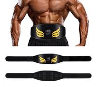 Relassy Electrostimulateur Musculaire,Ceinture Abdominale Electrostimulation avec 10 Modes et 30 Intensités,USB Rechargeabl, Affichage des Calories Brûlées, Ceinture Electrostimulation Abdominale