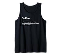 Relatable Funny Dictionary Definition Coffee Débardeur