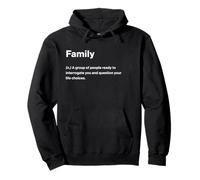 Relatable Funny Dictionary Definition Family Sweat à Capuche