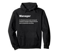 Relatable Funny Dictionary Definition Manager Sweat à Capuche