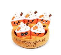 Relatable, jouet en peluche pour soutien émotionnel - Petit cadeau parfait pour les amateurs de café, les paniers cadeaux et les proches de tous âges, comprend 5 peluches d'automne avec panier de