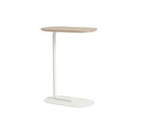 Relate Table Basse 73,5 cm Chêne massif/Blanc Cassé