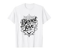 Relation Amoureuse bénie par Love Heart Valentine T-Shirt Graphique avec Valeur