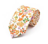 Relations commerciales, Cravate unisexe en coton à fleurs multicolore(14)