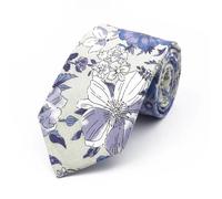 Relations commerciales, Cravate unisexe en coton à fleurs multicolore(3)