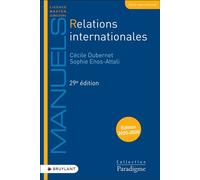 Relations internationales - Cécile Dubernet - Bruylant - broché - Etude