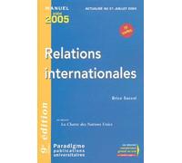 Relations Internationales - Edition 2004-2005