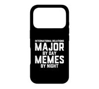 Relations internationales Major by Day Memes Night Diplomacy Coque pour iPhone 17 Pro