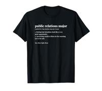 Relations publiques Définition du Dictionnaire Majeur Étudiant T-Shirt