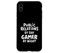 Relations publiques par Day Gamer by Night PR Stunt Jeux vidéo Coque pour iPhone XS Max