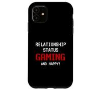 Relationship Status: Gaming and Happy Funny Gamer Humor Joke Coque pour iPhone 11