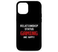 Relationship Status: Gaming and Happy Funny Gamer Humor Joke Coque pour iPhone 12/12 Pro