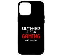 Relationship Status: Gaming and Happy Funny Gamer Humor Joke Coque pour iPhone 12 Pro Max