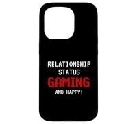 Relationship Status: Gaming and Happy Funny Gamer Humor Joke Coque pour iPhone 15 Pro