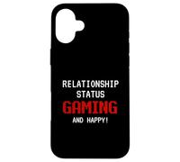 Relationship Status: Gaming and Happy Funny Gamer Humor Joke Coque pour iPhone 16 Plus