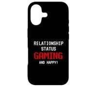 Relationship Status: Gaming and Happy Funny Gamer Humor Joke Coque pour iPhone 17