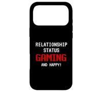 Relationship Status: Gaming and Happy Funny Gamer Humor Joke Coque pour iPhone 17 Pro Max