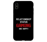 Relationship Status: Gaming and Happy Funny Gamer Humor Joke Coque pour iPhone XS Max