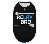 Relax Bro Funny Lacrosse Pets Shirt Gilet Mignon Chien Débardeur Doux T-Shirt sans Manches pour Chiot Kitty Chats 2XL