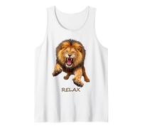 Relax - Fierce Lion Motivation Humour Ironie 2 Formes Mania Débardeur