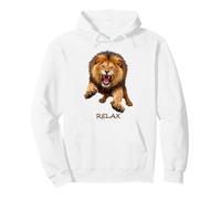 Relax - Fierce Lion Motivation Humour Ironie 2 Formes Mania Sweat à Capuche
