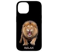 Relax - Fierce Lion Motivation Humour Ironie Formes Mania Coque pour iPhone 14