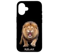 Relax - Fierce Lion Motivation Humour Ironie Formes Mania Coque pour iPhone 16