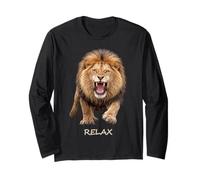 Relax - Fierce Lion Motivation Humour Ironie Formes Mania Manche Longue