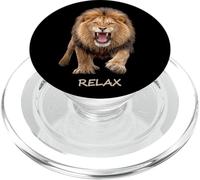 Relax - Fierce Lion Motivation Humour Ironie Formes Mania PopSockets PopGrip pour MagSafe