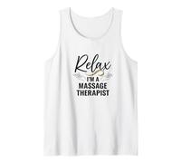 Relax I'm a Massage Therapist Minimal Hands Graphic Débardeur