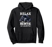 Relax It's a Newfie Not a Bear Funny Newfoundland Dog Lover Sweat à Capuche