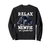 Relax It's a Newfie Not a Bear Funny Newfoundland Dog Lover Sweatshirt