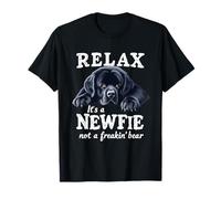 Relax It's a Newfie Not a Bear Funny Newfoundland Dog Lover T-Shirt