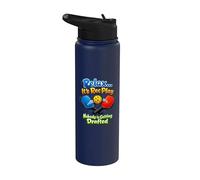 Relax It's Rec Play Getting Drafted Sarcastic Pickleball Stainless Steel Insulated Water Bottle